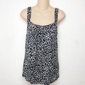 Michael Kors Animal Leopard Print Tank Top Shirt